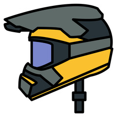 Naklejka premium Helmet Icon