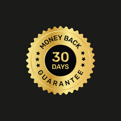 30 days money back guarantee sticker.
