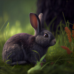 Fototapeta premium Easter Bunny Generate Ai