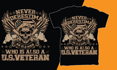 Free Army Veteran T-shirt design