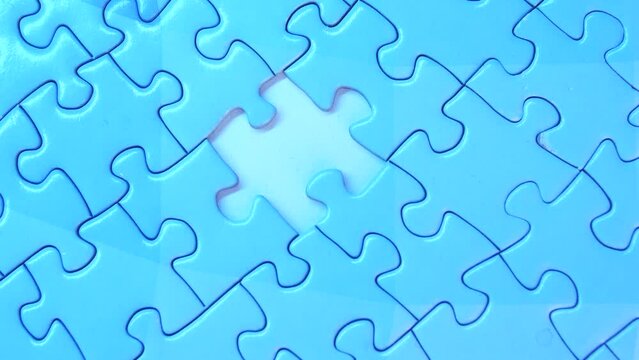 View to lack of one piece in the jigsaw puzzle, non-working business strategy, missing chain link, blockchain problem and poor security, hacking users with crypto wallets