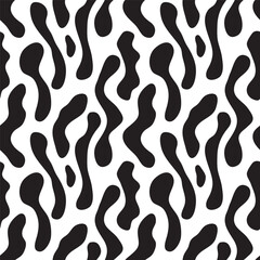 Seamless pattern with hand drawn shapes. Vector illustration