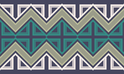 Geometric pattern with zigzag lines designed for textile or paper printing