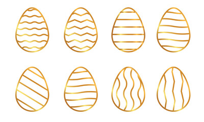 easter eeg line art vector eps 10