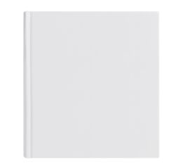 Blank hard cover square book cut out