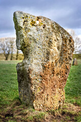 Avebury neolithic henge monument in England