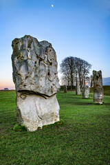Avebury neolithic henge monument in England