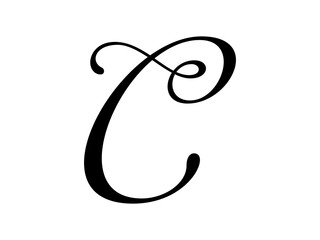 Letter C Logo Icon Vector Design. Creative simple elegant logo design Vector illustration