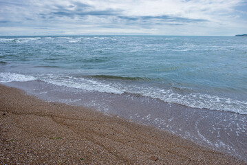 View of the Black Sea on a sunny summer day