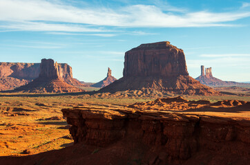 Rugged Landscape of Monument Valley Navajo Tribal Park