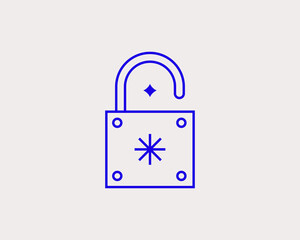 Concept of lock vector illustration in a flat style for website, mobile app, banner, ui ux design, web design, business, marketing, landing page, infographics, mockup, web development