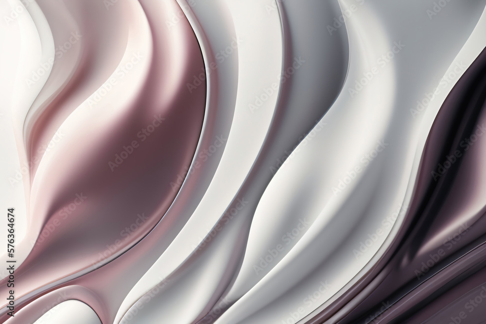 Wall mural generative ai: abstract background with wave and bright colors