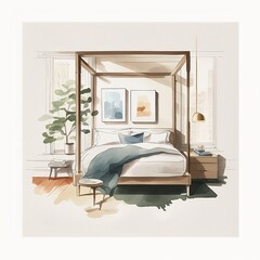 Interior of bedroom