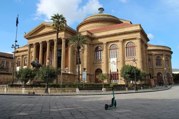 Papier Peint photo autocollant Palerme massimo theater in palermo in sicily (italy)