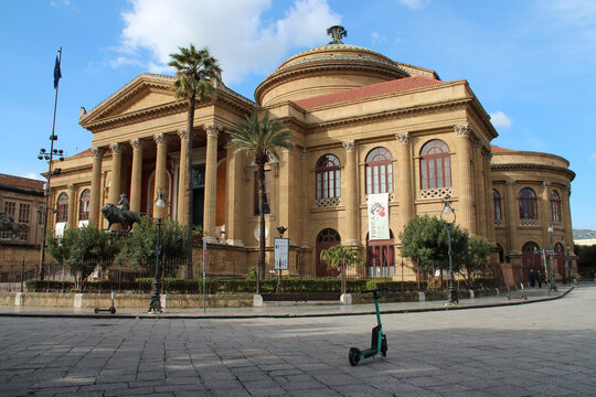 massimo theater in palermo in sicily (italy)
