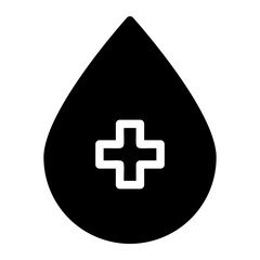 blood donor glyph icon