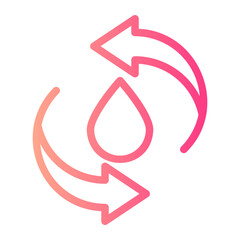 blood transfusion gradient icon