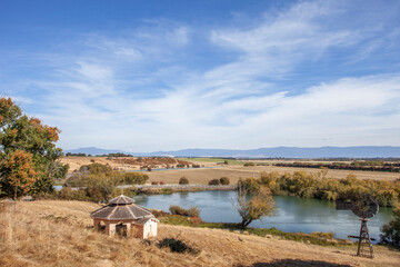 nature life with building or landscape