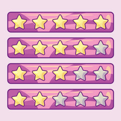 Rating Star Bars Illustration Concept