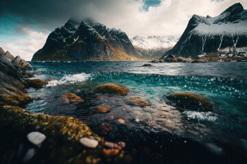 Exploring Norway's Fishing and Aquaculture Industry Through Stunning Landscapes - AI Generative