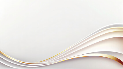Modern graphic design with light waves. An abstract design of curved lines and shapes in modern white style
