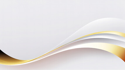 Abstract background with golden curved lines.