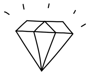 Diamond to show that something is unique and really outstanding