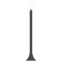 Street lighting. Flat vector icon