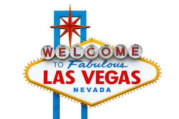 Las vegas sign with transparent background	