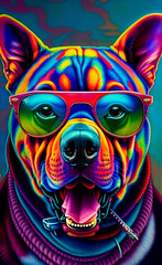 Dog with Sunglasses created
with Generative Al technology