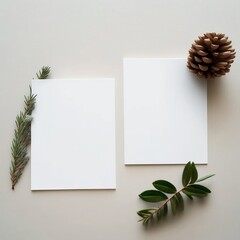 Blank Cards Mockup for Professional Design Presentations