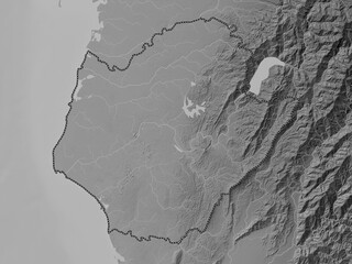 Tainan, Taiwan. Grayscale. No legend