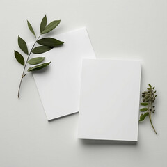 Blank Cards Mock up for Professional Design Presentations
