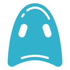 pool kickboard flat icon style