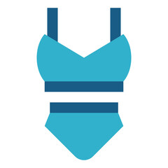 swimming suit flat icon style