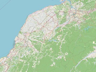 Fototapeta premium Taoyuan, Taiwan. OSM. No legend