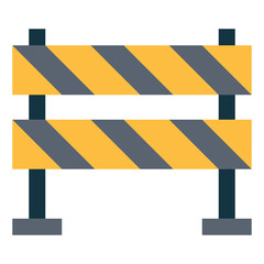 barrier flat icon style