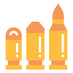 bullet flat icon style