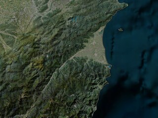 Yilan, Taiwan. High-res satellite. No legend