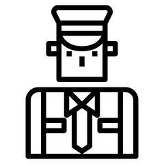 police line icon style