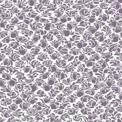 An abstract damask seamless pattern background in pale colors, generative ai