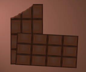 Chocolate Bar vector illustration