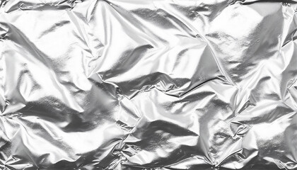 Crumpled Tinfoil Background - Generative Ai