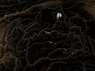 Gorno-Badakhshan, Tajikistan. Sepia. No legend