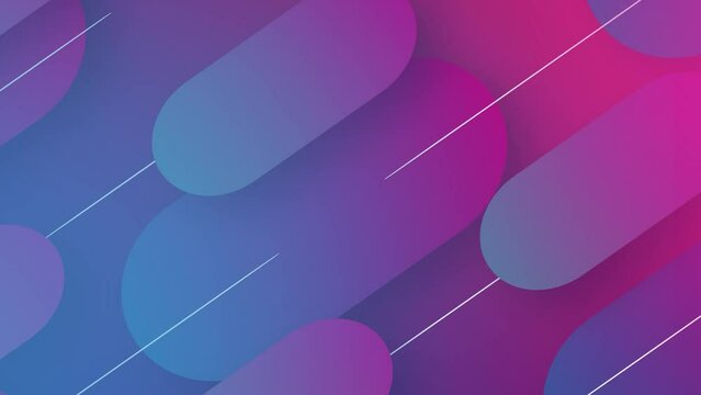 Trendy diagonal lines motion graphics, a geometric design with colorfull background