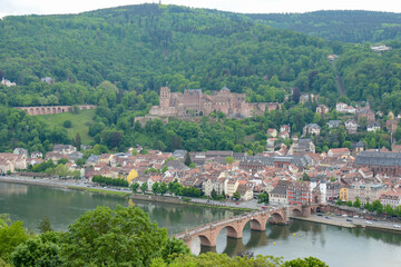 Fototapeta na wymiar Heidelberg, Beautiful medieval city in Germany