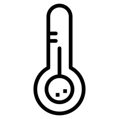 Thermometer line icon style