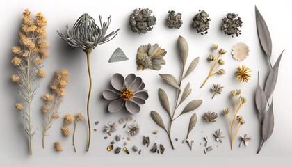 Autumn's Beauty: A Gorgeous Collection of Dried Flowers for Your Fall Decor - ai generated
