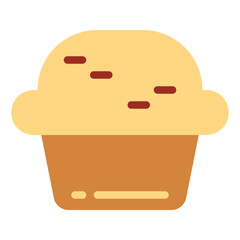 muffin flat icon style