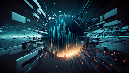 Cyber Security - Vault Door - Abstract Background - Generative AI